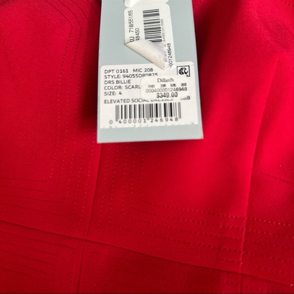 NWT Antonio Melani Billie Crepe Strapless Pleated Maxi Dress - Picture 4 of 4